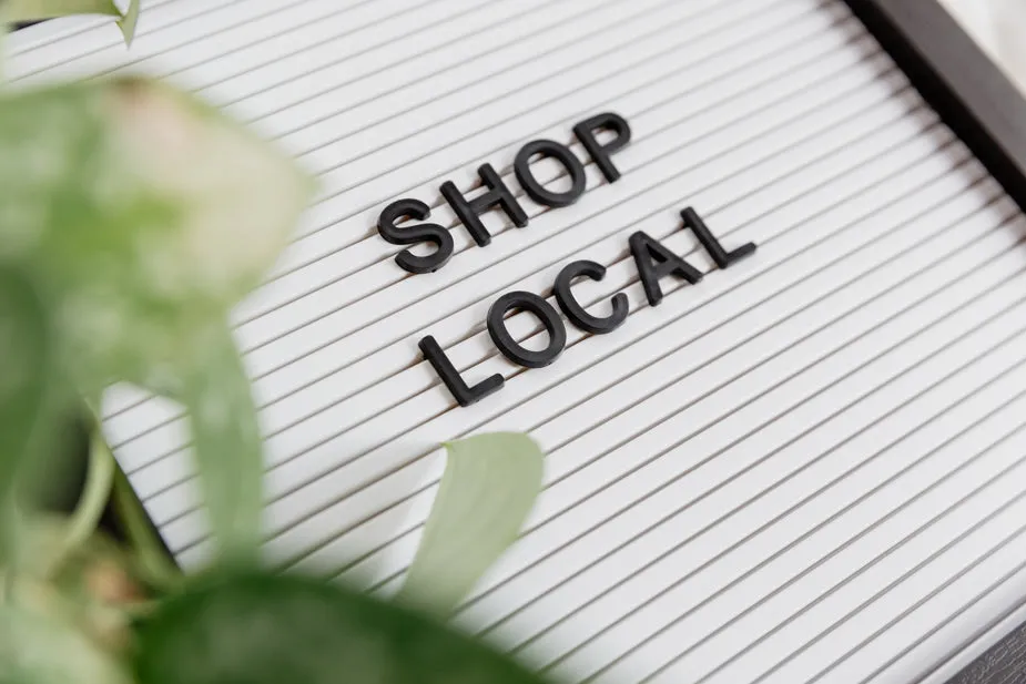 promotional image for CSRA Marketing, a local website & marketing agency based in Augusta, GA. Text reads: Shop Local