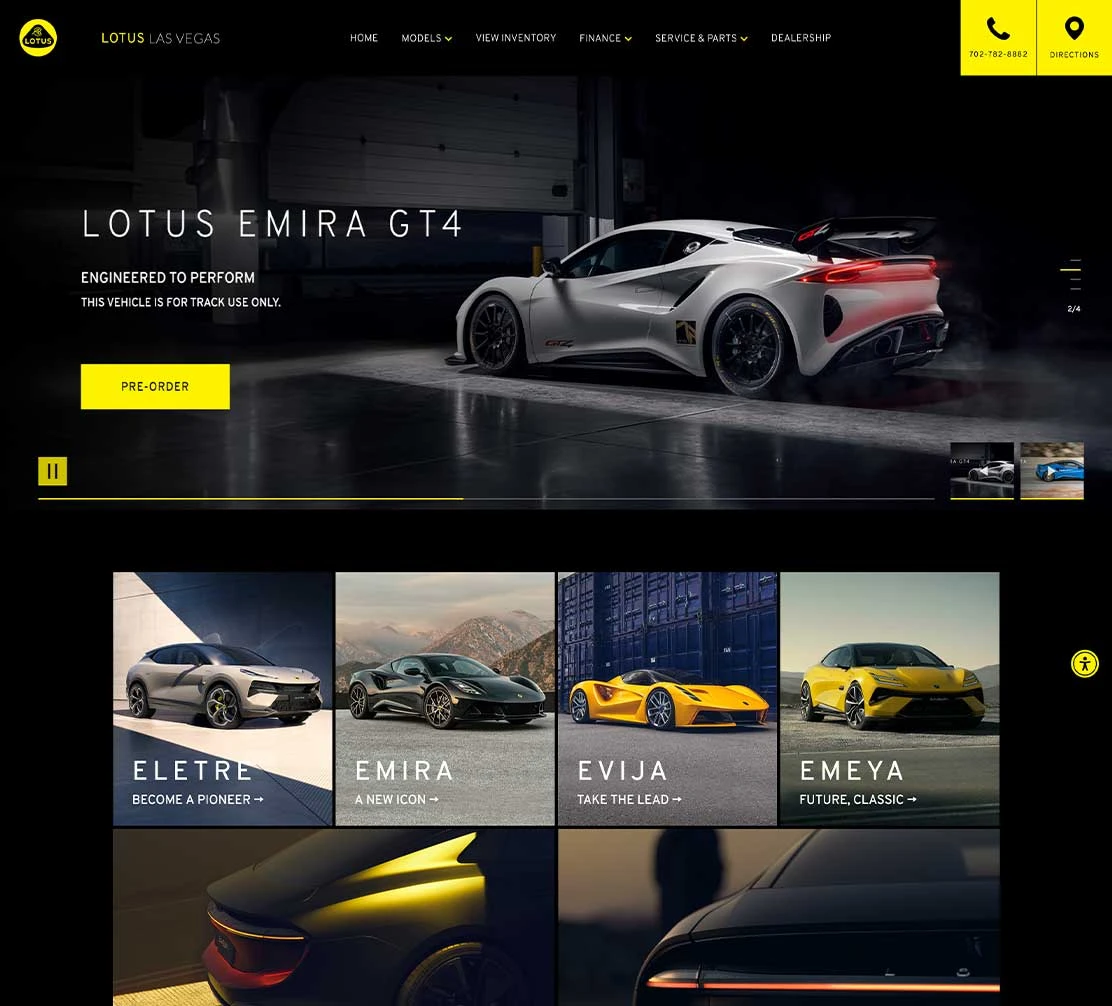 Lotus Las Vegas Website